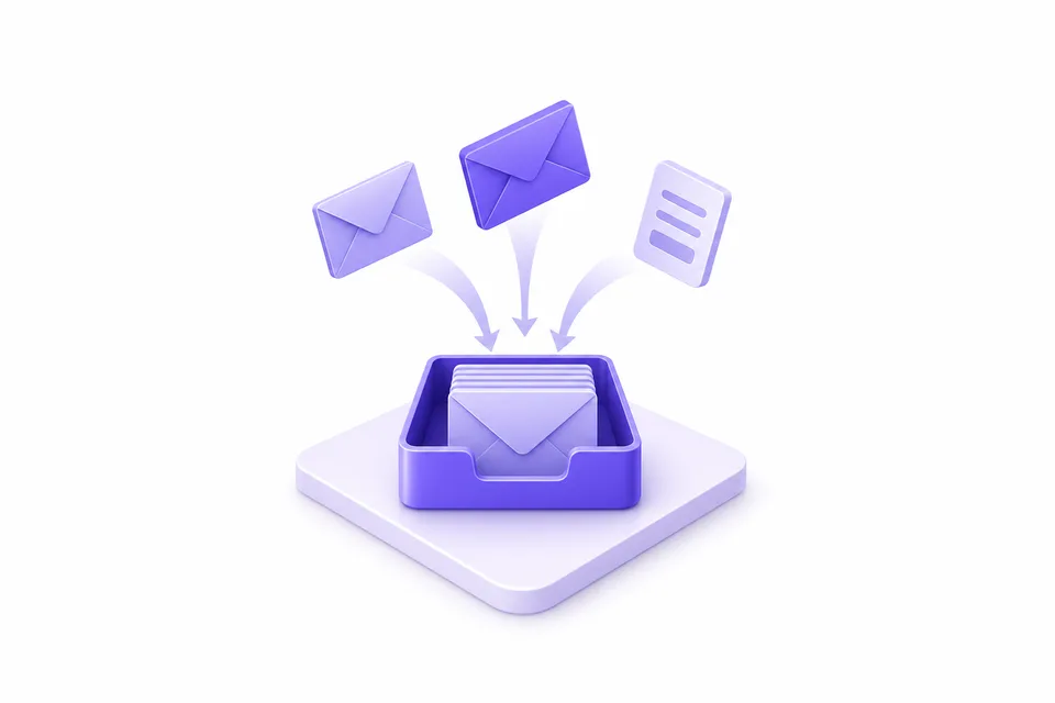 Email inquiries, web forms and connected channels unified in one queue.